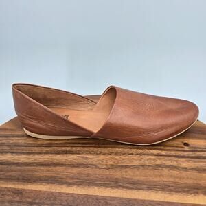 Miz Mooz Kimmy Flats Women's 9.5 41 Brown Leather D'Orsay Career Slip On Shoes